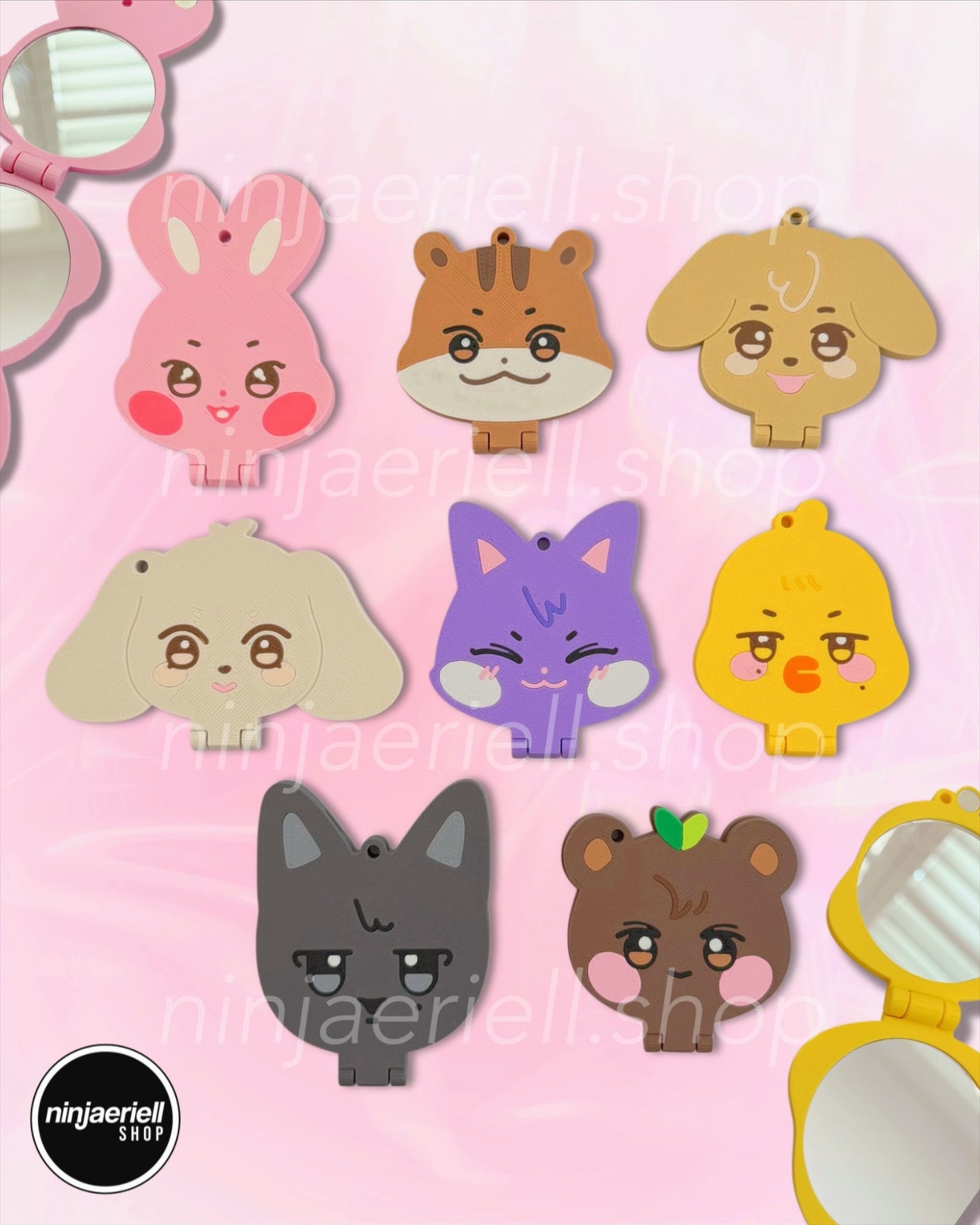 Ateez Compact Mirror/Keychain