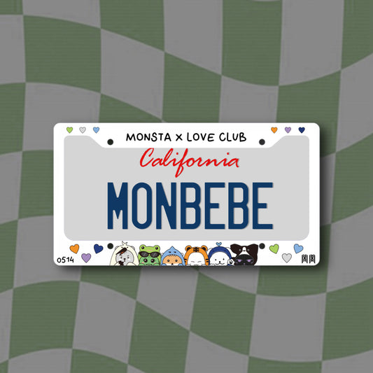 Monsta X License Plate Frame